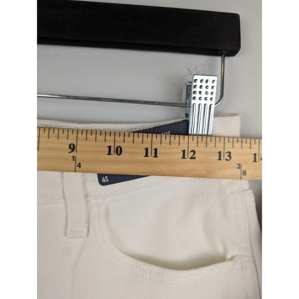 Hollister Women's Ultra High Rise Mom Jeans 4S White Vintage Stretch Denim W27S‎